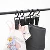 Clip de Viento de Plástico Clip Multifuncional para Sombrero Clip para Pantalones Clip de Almacenamiento Clip sin Marcas Giratorio 360 Grados Gancho para Cortina
