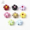 Estilo Ins Liga Flor Grande Gota de Óleo Contas com Furo Reto Corrente de Celular Pulseira Chaveiro Acessórios para Joias DIY Contas Versáteis