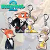 Llavero Colgante Lindo Producto Nuevo Zootopia Regalo de Pareja Merchandising Judy Nick Figura Plana Acrílica