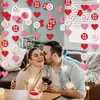 Novedades Transfronterizas para Bodas, Fiestas de San Valentín, Guirnaldas Decorativas de Corazón de Amor Xoxo, Banderines Decorativos de San Valentín, Montaje de Escena