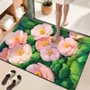 Alfombra Absorbente para Baño con Forma de Flor Tridimensional, Alfombra Suave de Tierra de Diatomeas de Secado Rápido, Alfombra para Cocina y Baño, Felpudo Antideslizante