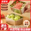 [grado alimenticio] caja para conservar alimentos caja de picnic con tapa fiambrera de acero inoxidable refrigerador fruta profundizada sellada fiambrera