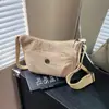 Bolso de Moda Estilo Coreano para Mujer, Bolso de Hombro Ligero de Nylon Retro, Bolso Sencillo y Elegante Tipo Bollo, Bolso Cruzado de Marca de Moda para Mujer
