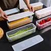 Caja de Almacenamiento para Fideos Rectangular Refrigerador Cocina Sellada de Grado Alimenticio Caja para Conservar Frescura con Tapa para Granos, Fideos Secos y Pasta