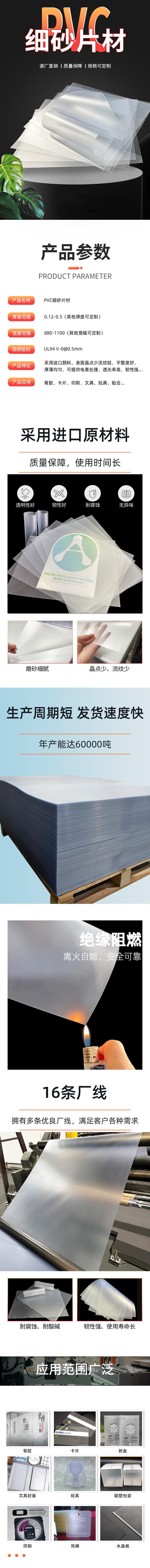 透明细砂片