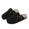 Tamancos Femininos para Casais, Chinelos de Cortiça, Sapatos Romanos de Exportação Transfronteiriça de Tamanho Grande, Calçados Casuais de Encaixar Meio Passo Preguiçosos, Modernos