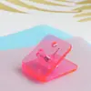 Clips Acrílicos Multicolores de Venta Caliente Transfronterizos para Cuadernos, Clips para Esquinas de Documentos y Hojas de Examen, Clips para Bordes de Costura, Clips Cuadrados Pequeños para Documentos