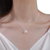 Collar de Perlas Nicho Lujo Entrada Plata Esterlina 925 Collar de Mujer de Alta Gama Cadena de Clavícula Simple Combinable Sin Color Producto Nuevo