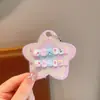 Adesivo de unha infantil Kulomi com desenho animado para bebê, armadura segura, não tóxica, adesivo de unha fofo e à prova d'água para meninas