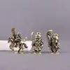 Latão Puro Versão Q Guan Gong Personagem de Desenho Animado Guan Gong Er Ye Retro Decorativo Desktop Animal de Estimação de Chá Artesanato Ornamento