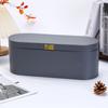 Caja de Cuero Sintético para Secadora de Pelo en Stock, Caja de Regalo para Rizador, Caja de Almacenamiento de Cuero, Logo Personalizable