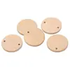 Accesorios para Joyería DIY 35mm Agujero Único Redondo Virutas de Madera Doble Agujero Virutas de Madera de Loto Pendientes Pieza Colgante para Pendientes Material Venta al por Mayor