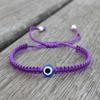 Pulsera de explosiones transfronterizas pulsera ojo de demonio pulsera tejida de cuerda roja ajustable pulsera ojo turco suministro de comercio exterior ventas directas de fábrica