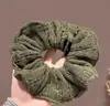 Goma para el pelo de punto estilo francés para mujer, Lazo para coleta baja, Cuerda para el pelo de alta elasticidad, Diadema no dañina, Accesorio para el pelo