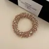 Cuerda para el pelo de Corea del Sur con pedrería, lujo ligero, anillo para el pelo de cristal de hielo triturado de alta gama, pulsera de cuerda para el pelo de socialité, accesorios para el pelo de moda de doble propósito