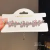 Pulsera con Colgante Ovalado de Circonita Rosa Lujo Ligero Versátil Moda Dulce Temperamento Pulsera Nicho Sensación de Alta Gama Joyería de Mano