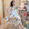 Camisón de Verano de Manga Corta para Mujer 2024 Nuevo Estilo Coreano Sexy Pijama Primavera y Verano Ropa de Casa Holgada para Mujeres Embarazadas