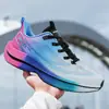 Sapatos casuais masculinos de comércio exterior, tênis de corrida com placa de carbono, tênis de malha de outono com sola macia ultraleve, tênis esportivos para exames físicos de alunos do ensino médio, tamanho grande 48