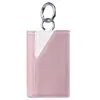 Nuevo Monedero para Llaves de Cuero Texturizado de Moda con Bloques de Color de Amazon, Mini Monedero Portátil de Estilo Japonés para el Hogar