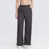 Pantalones atléticos de talla grande para mujer, de cintura alta, control de abdomen, corte holgado, adelgazantes, pierna recta, adecuados para correr, yoga y fitness, secado rápido