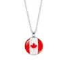 Copa del Mundo de Comercio Exterior 32 Países Collar con Bandera Colgante de Balón de Fútbol Collar para Hombres y Mujeres Cadena para Suéter Joyería Venta al por Mayor