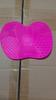 Almofada de Lavar Maçã Silicone Pequena Almofada de Lavar Pincel de Maquiagem Ventosa Almofada de Limpeza Esponja de Pó Almofada de Limpeza de Pincel de Beleza