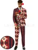 Traje de Payaso Rojo de Terror Transfronterizo para Hombre Traje de Cosplay Maestro para Actuación de Rol