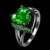 Desejo AliExpress joias transfronteiriças atacado anel padrão dragão verde aço inoxidável moda europeia e americana anel masculino
