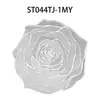 Shengte American Round Bronzing Placemat Set Creative Hollow Rose PVC Hotel Chinês Placemat Casa