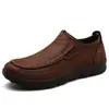 Sapatos Casuais Masculinos de Calçar Fácil para Pai e Idosos, Mocassins Tamanho Extra Grande, Mocassins Masculinos de Calçar Fácil Tendência Britânica 2020