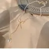 Lele Jewelry Versão Coreana Ins Laço Nicho Versátil Personalidade Colar High-End Nicho Corrente para Clavícula de Luxo Leve para Mulheres