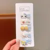 Lindo Juego de Pinzas para el Cabello de Dibujos Animados Transfronterizo para Niñas, Pinzas de Tela para Flequillo Lateral que No Dañan el Cabello, Adorables y Divertidas Pinzas para el Cabello Completamente de Tela
