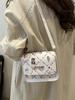 Nova Bolsa de Mão Feminina de Grande Capacidade Tendência Outono 2025 Bolsa de Ombro Personalizada Bolsa Quadrada Pequena Fofa e Estilosa de Mão