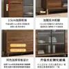 Aparador con Marco de Madera Maciza, Gabinete de Vino Minimalista Moderno para Sala de Estar, Gabinete de Té Integrado Montado en la Pared, Alacena de Cocina, Gabinete de Almacenamiento