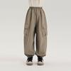 Roupas de Inverno Novas para Meninas 2024 Inverno Novo Casual Calças Cargo de Veludo Infantil