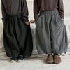 Produtos Infantis Jiaye Outono Novo Calça Patchwork de Veludo Cotelê de Algodão Infantil Unissex Bebê Floresta Retrô Calça de Perna Larga