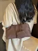 Bolso de Moda Estilo Coreano Bordado con Letras Color Sólido Nailon Versátil Casual Debajo del Brazo Hombro Único Bolso de Mano Diario para el Trabajo