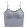 Hermoso Sujetador de Espalda, Camisola de Longitud Media, Capa Interior, Capa Exterior, Ropa Interior Todo en Uno con Almohadillas para el Pecho para Mujeres, Sin Costuras Todo en Uno