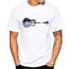 Camiseta de manga corta para hombre, moda, estampada, manga corta, cuello redondo, básica.