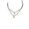 Collar Doble Xingyue para Mujer 2024 Nuevo Estilo Temperamento Alta Calidad Estilo Diosa Lujo Ligero Simple Versátil Cadena de Cuello Cadena