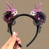 Tocado de Halloween Sombrero Mágico de Bruja Diadema Decoración de Maquillaje Diadema de Encaje Horquilla de Calabaza Accesorio para el Cabello de Fantasma