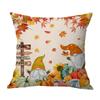 Funda de almohada de lino para sofá, dormitorio, serie del Festival de la Cosecha de Otoño, venta transfronteriza, con estampado de una sola cara