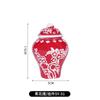 Pingente de Árvore de Natal Jingdezhen Decoração de Porcelana Azul e Branca Pingente Pequeno Vaso de General Vaso Pequeno Retrô Ornaments de Vento Criativos