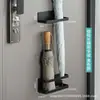 Soporte Magnético Premium para Paraguas para Uso en Casa, Estante de Almacenamiento de Paraguas para Entrada Montado en la Pared, Soporte Magnético para Paraguas sin Taladro para Entrada