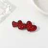 Pinza para el pelo de estrella de mar con diamante brillante simple y elegante para mujer, pinza de pico de pato de alta gama, pinza lateral frontal, pinza dulce para media coleta