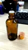 Botella de Aceite Esencial Marrón 15ml Botella con Gotero de Punta de Plástico Transparente Muestra Cosmética Reenvasado Botella Vacía Loción Botella de Vidrio Transfronterizo