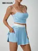 Trajes Deportivos Europeos y Americanos Transfronterizos, Faldas de Tenis para Mujer, Sujetadores Deportivos de Color Contrastante, Ropa Interior de Espalda Bonita, Faldas Cortas, Conjunto de Dos Piezas de Ropa de Yoga