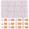 Juego de Perlas de Imitación Perforadas de Color Gradiente de 24/32 Compartimentos para Pulsera, Collar, Joyería, Accesorios, Cuentas Decorativas para Ropa