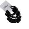 Anillo de Intestino de Perla Plisado de Satén Estilo Coreano Goma para el Cabello Coleta Girly Goma para el Cabello Elegante de Alta Clase Moño Recogido Goma para el Cabello