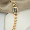 Reloj Popular para Mujer Transfronterizo, Reloj Cuadrado de Moda, Nuevo Reloj de Cuarzo de Cristal para Niñas, Reloj para Mujer de Lujo Ligero de Alta Gama